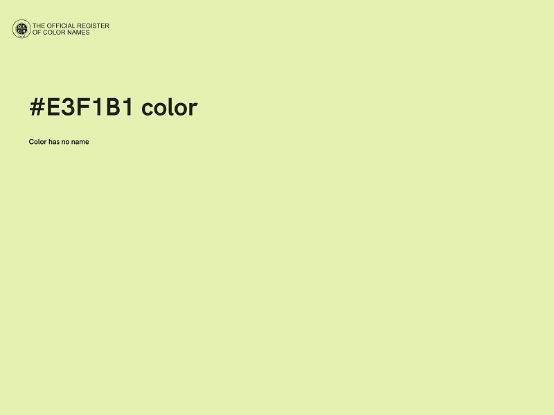 #E3F1B1 color image