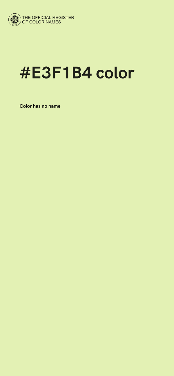 #E3F1B4 color image