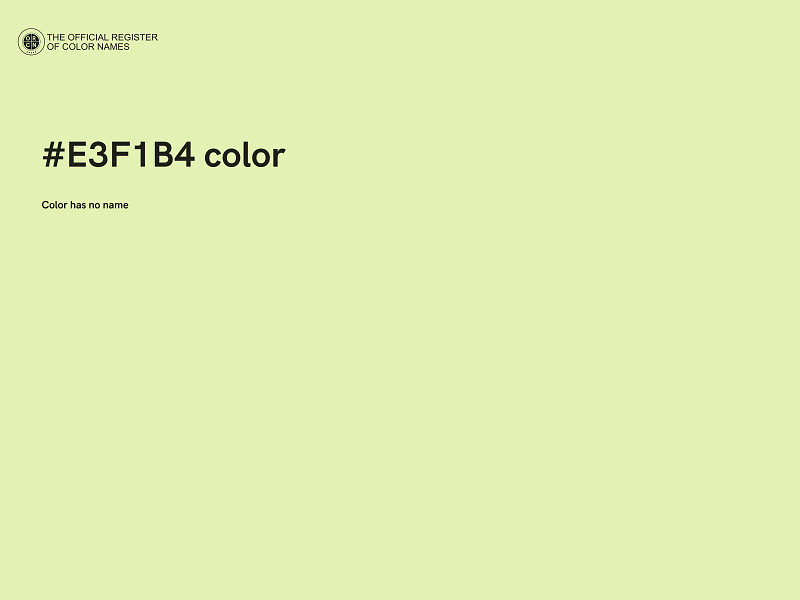 #E3F1B4 color image