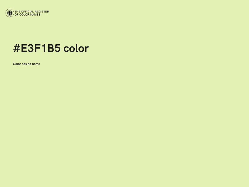 #E3F1B5 color image