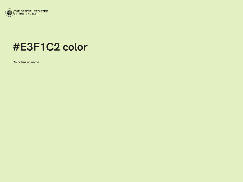 #E3F1C2 color image