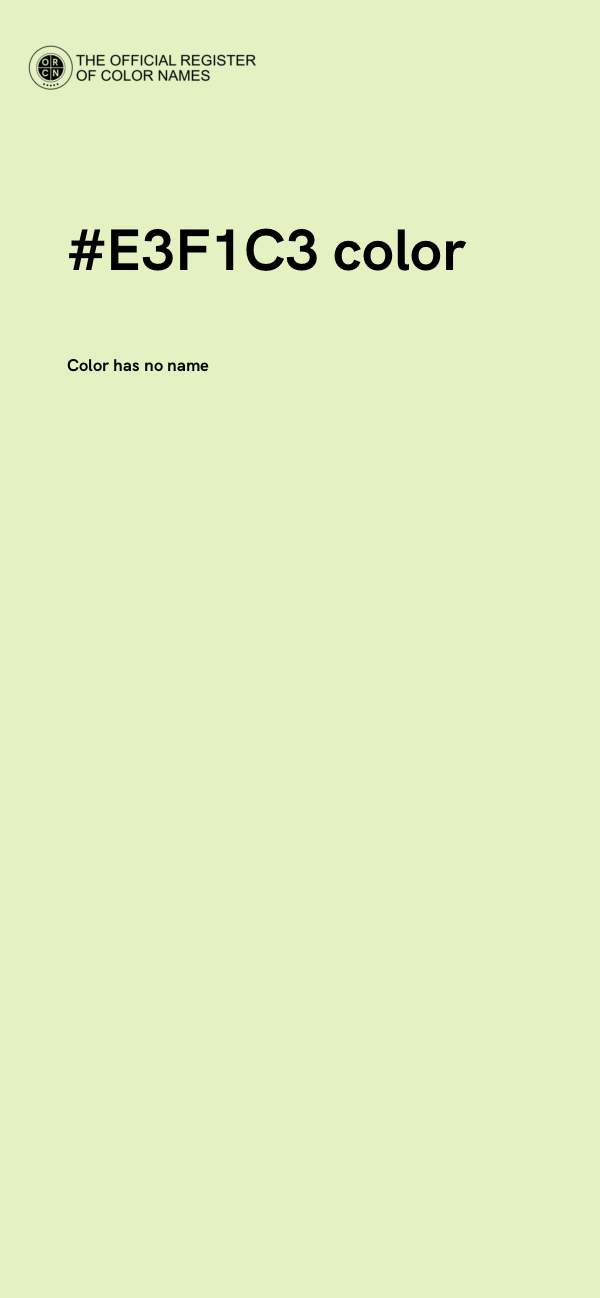 #E3F1C3 color image