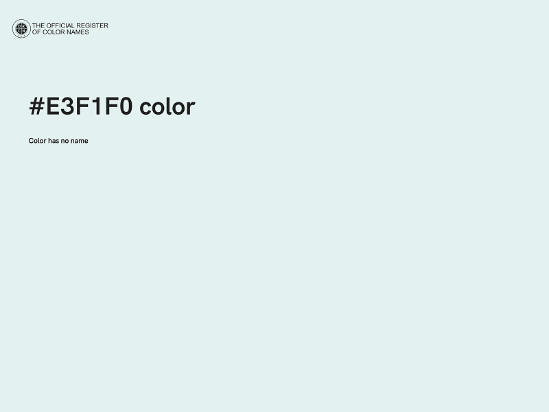 #E3F1F0 color image