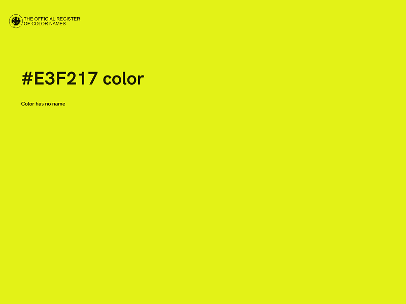 #E3F217 color image