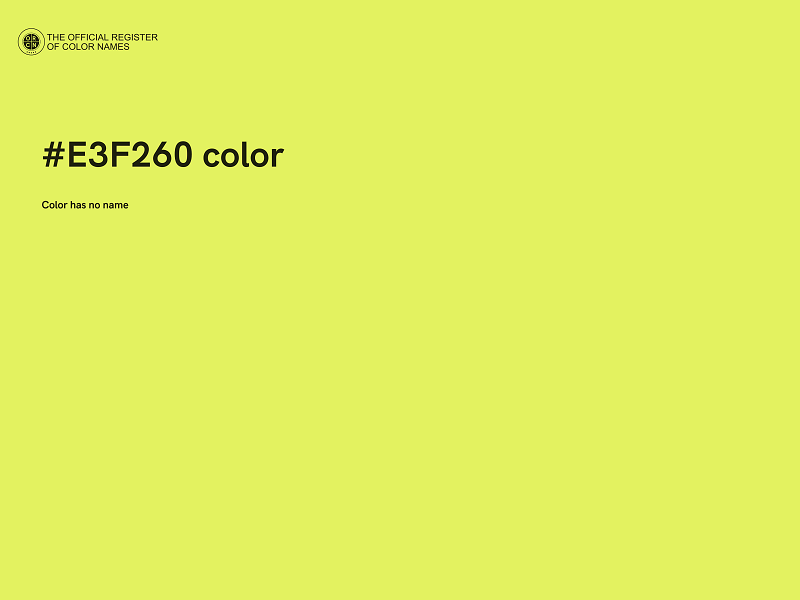 #E3F260 color image