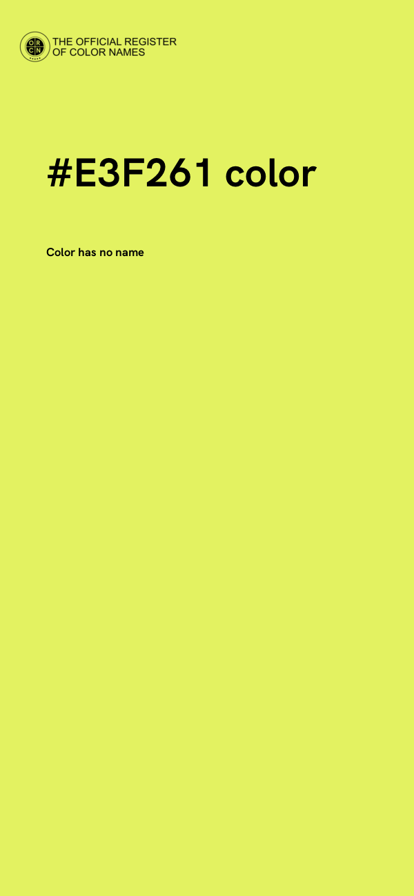 #E3F261 color image