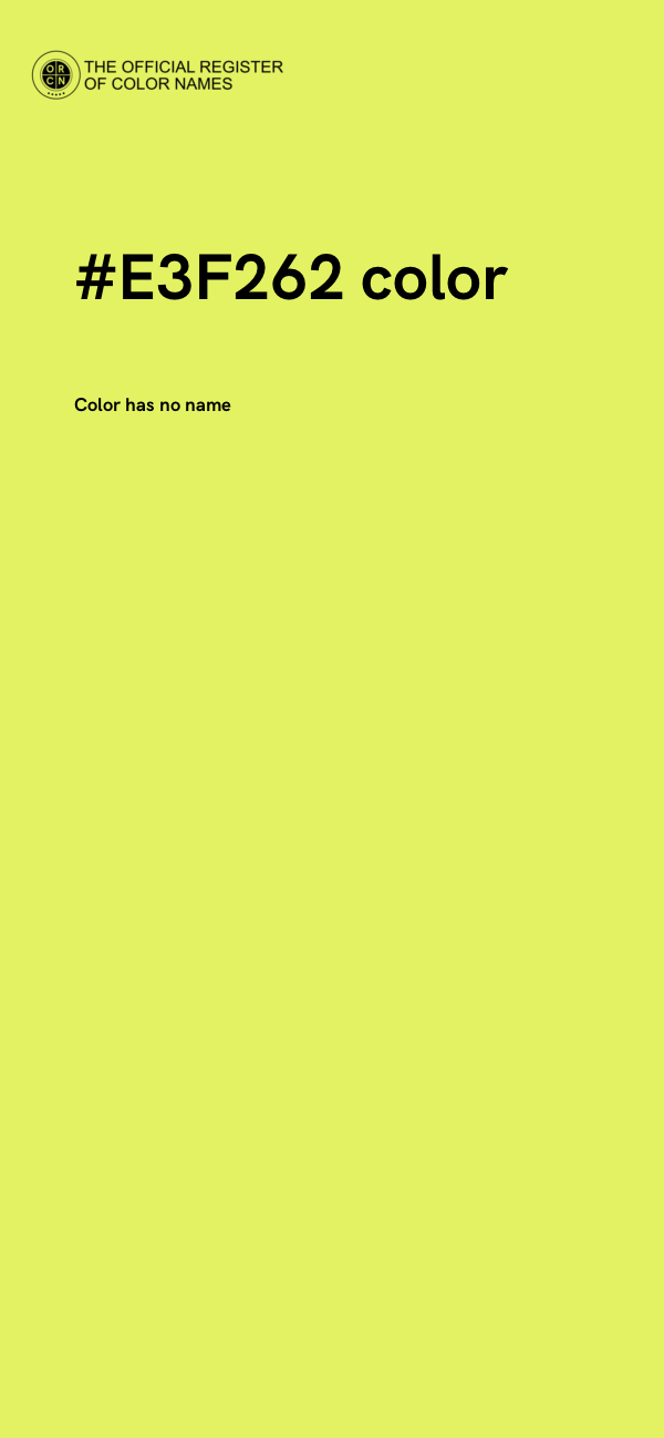 #E3F262 color image