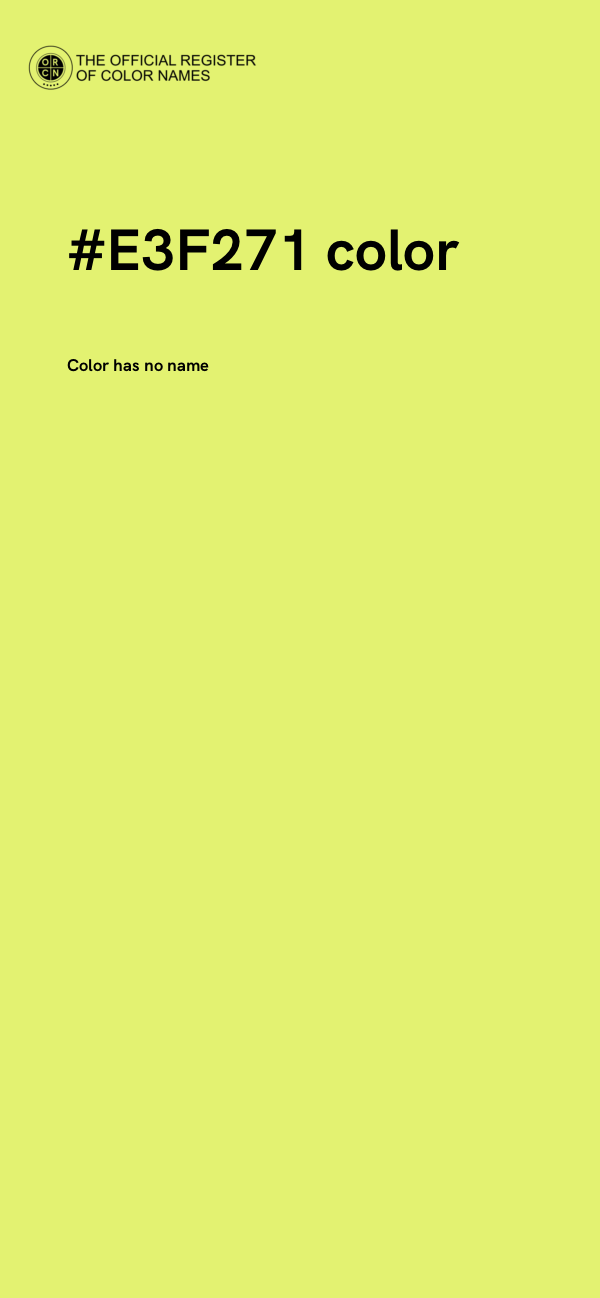 #E3F271 color image
