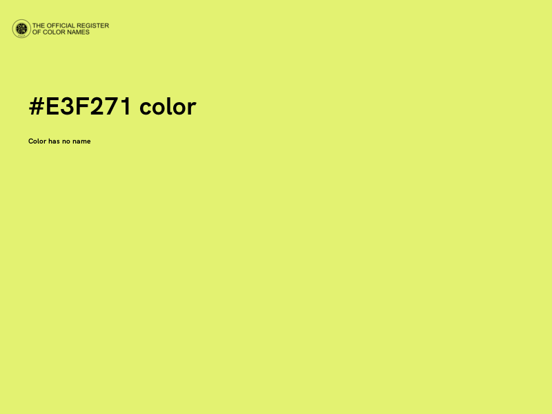 #E3F271 color image