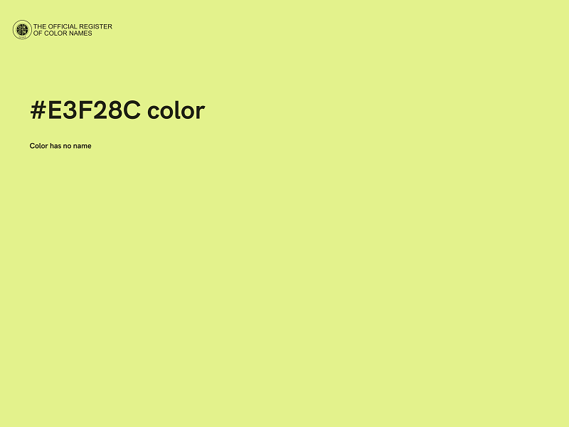 #E3F28C color image