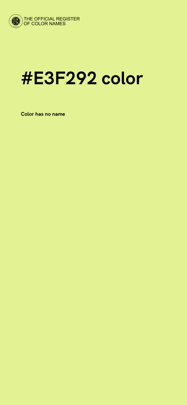#E3F292 color image