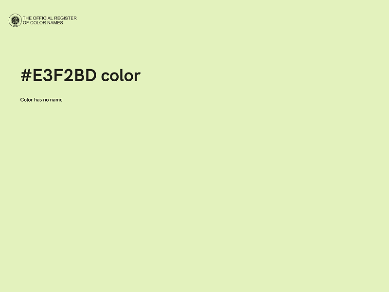#E3F2BD color image