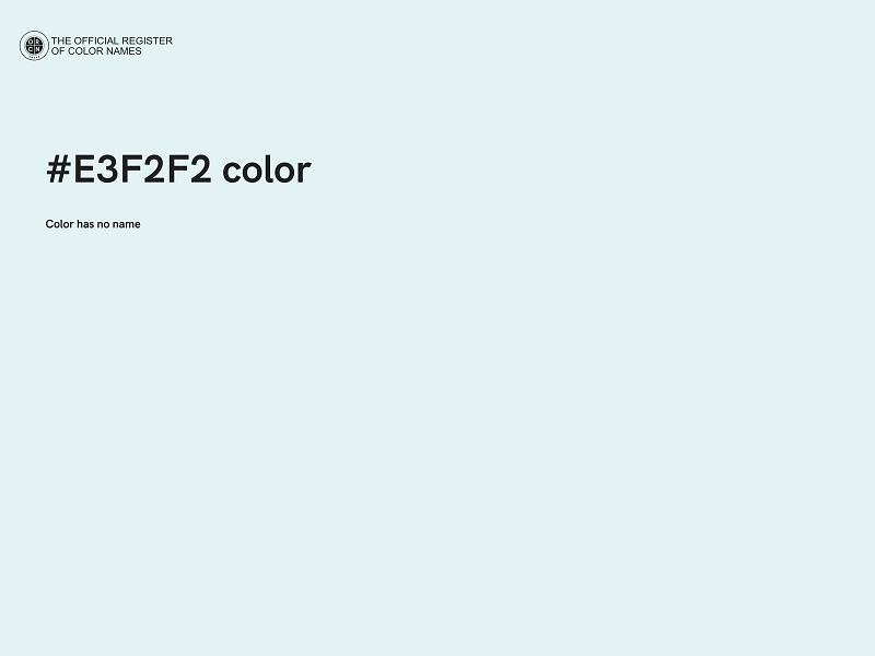 #E3F2F2 color image