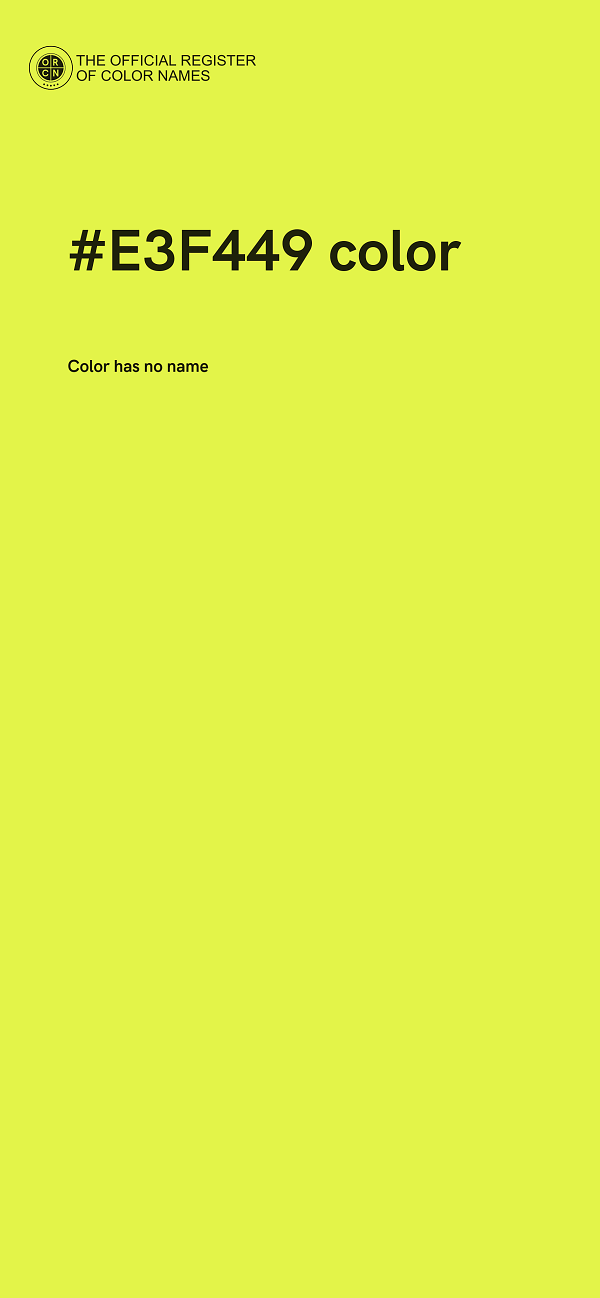 #E3F449 color image