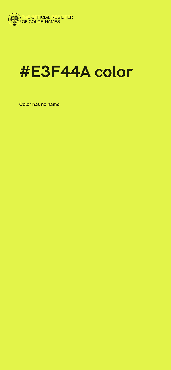 #E3F44A color image