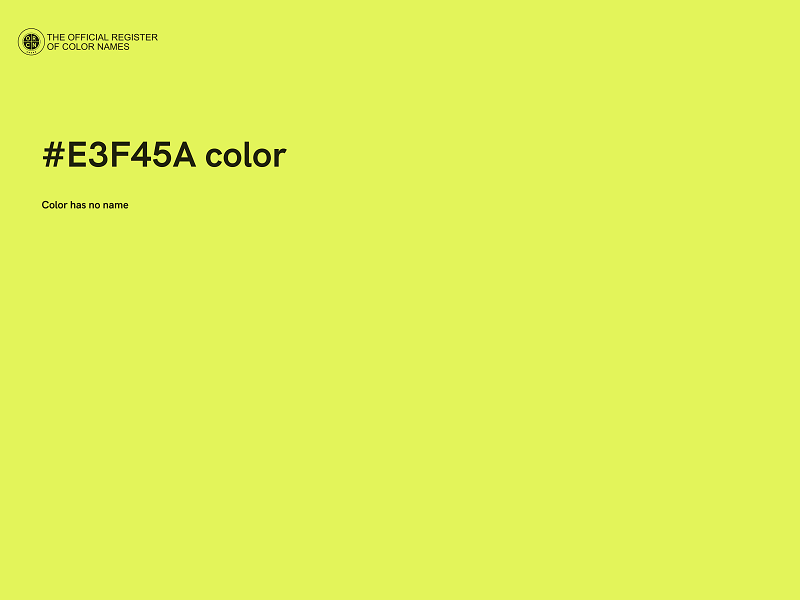 #E3F45A color image
