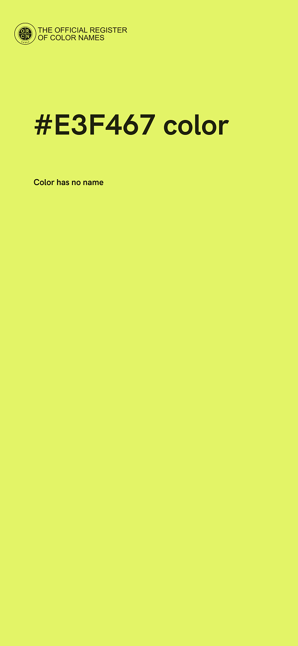 #E3F467 color image