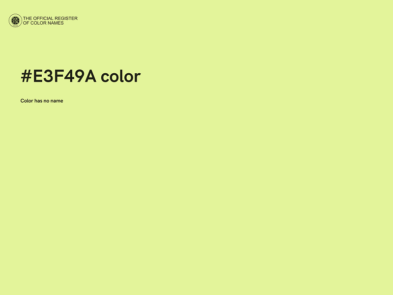 #E3F49A color image