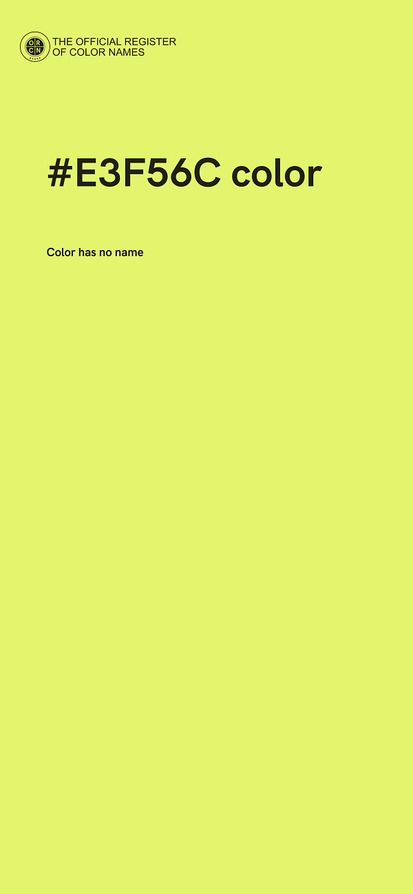 #E3F56C color image