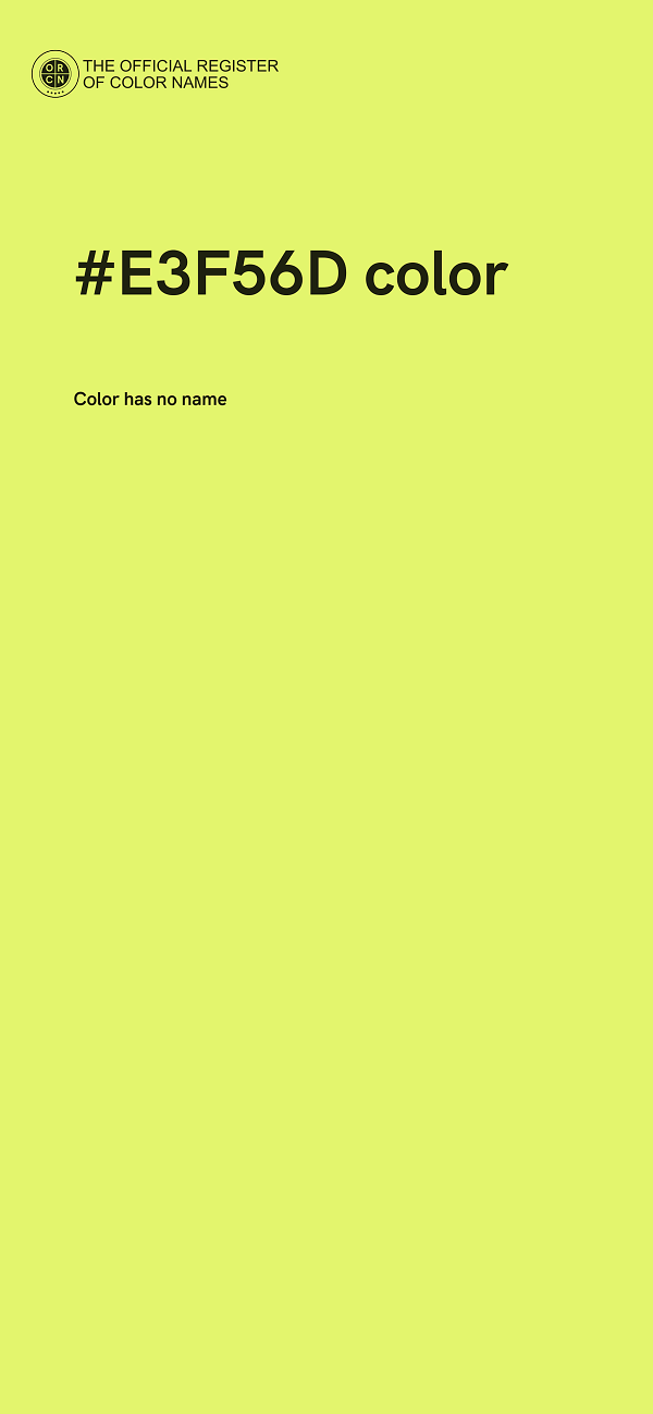 #E3F56D color image