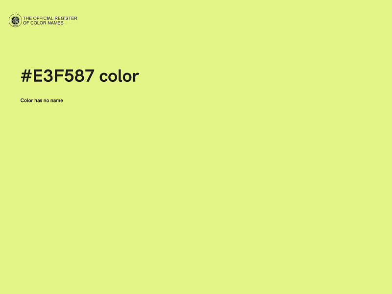 #E3F587 color image