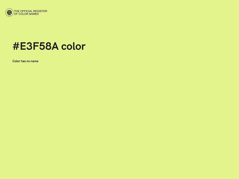 #E3F58A color image