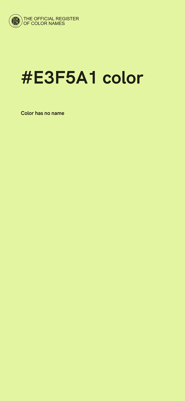 #E3F5A1 color image
