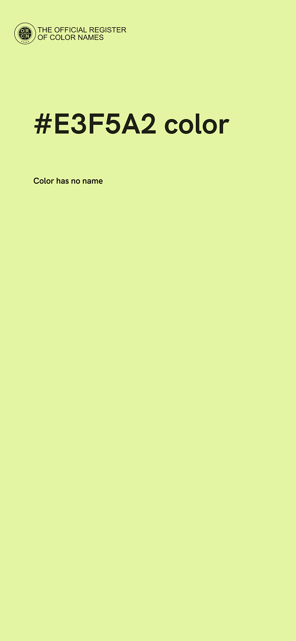 #E3F5A2 color image