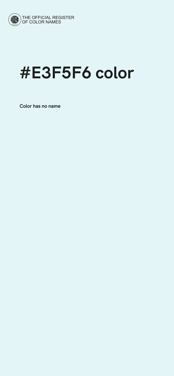 #E3F5F6 color image