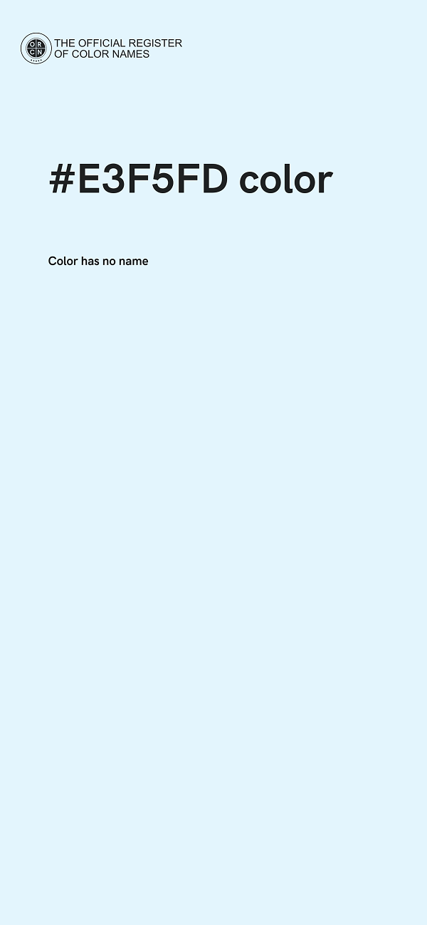 #E3F5FD color image