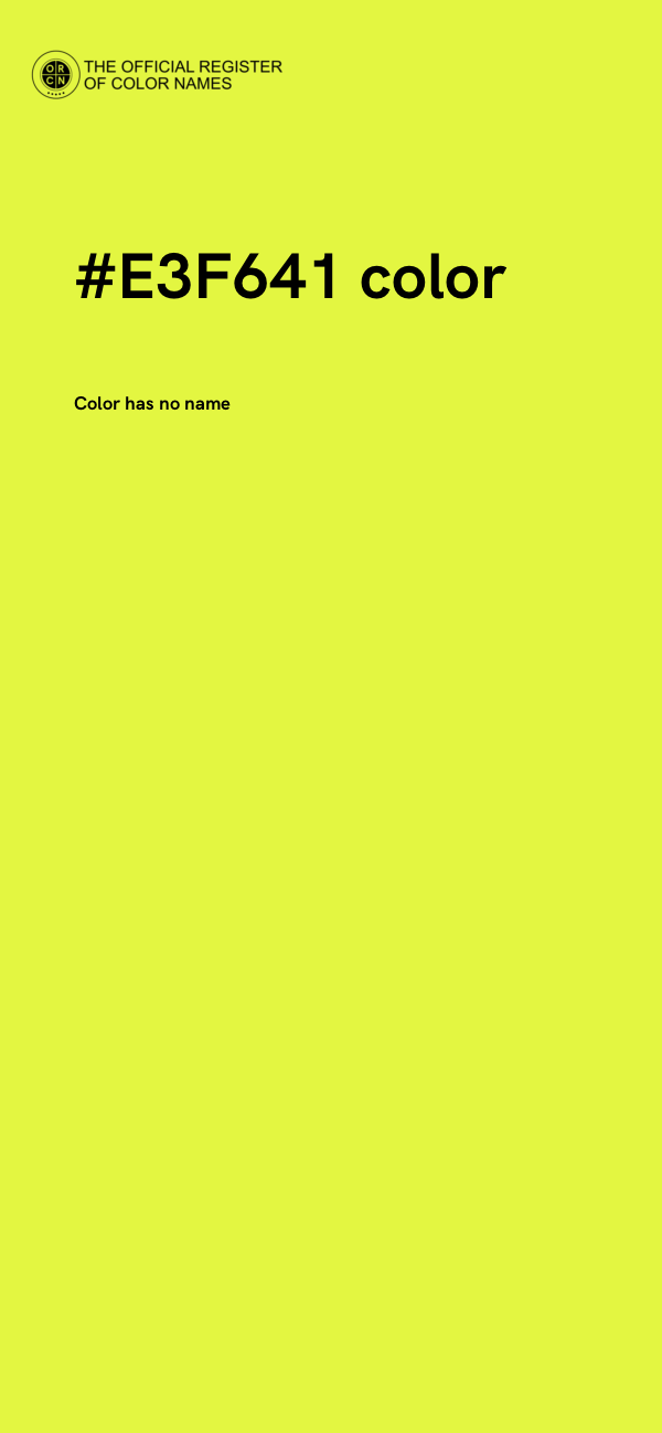 #E3F641 color image