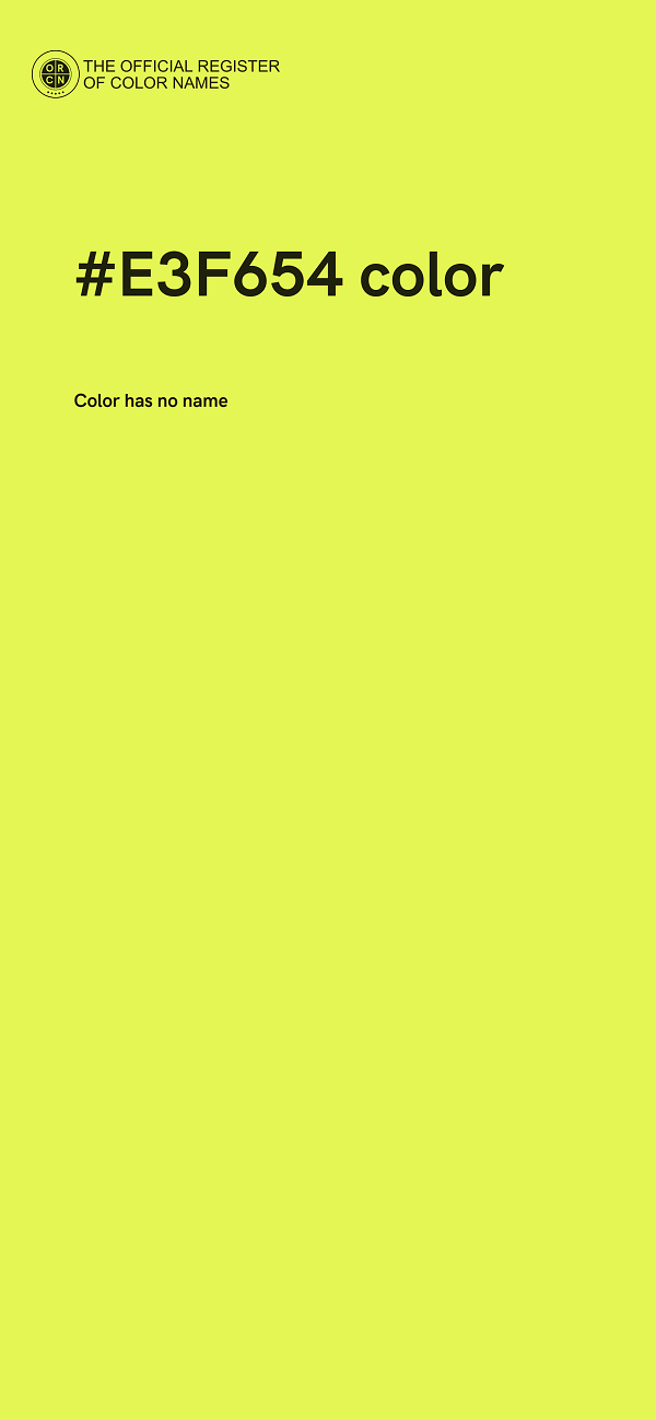 #E3F654 color image