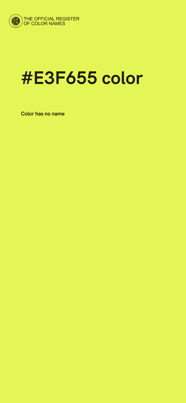#E3F655 color image