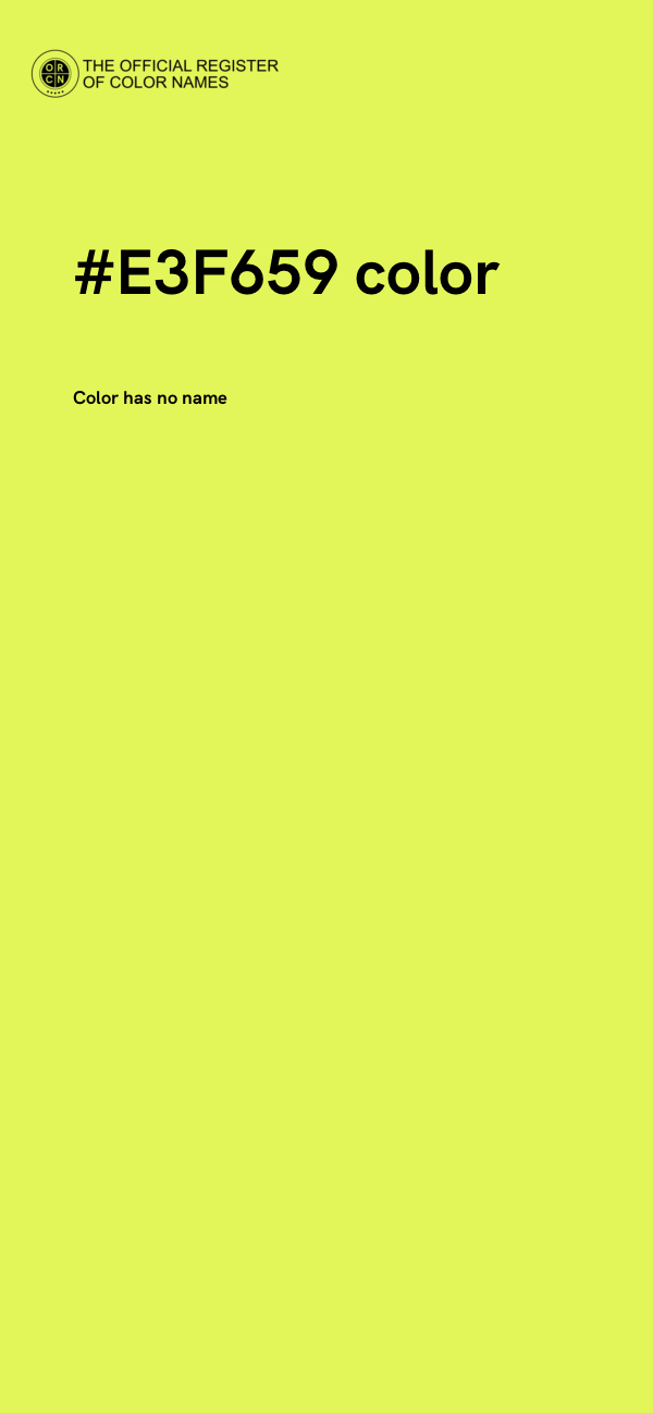 #E3F659 color image