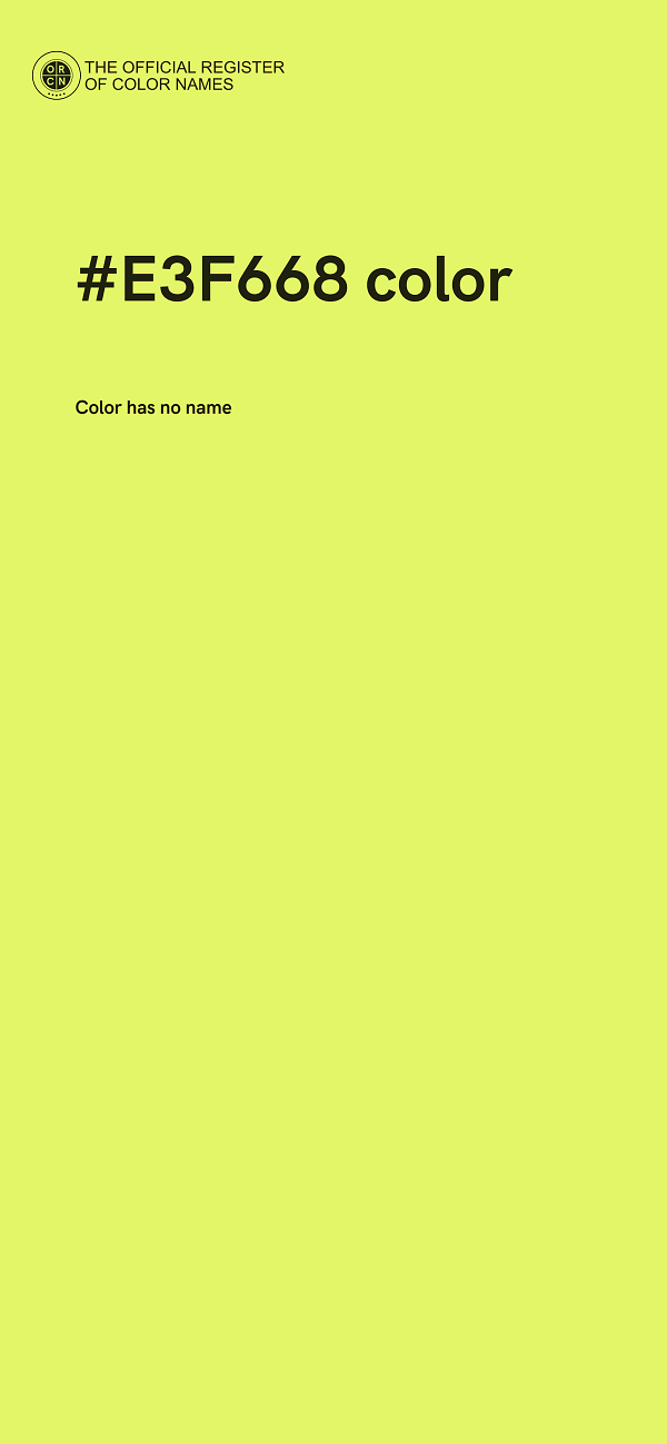 #E3F668 color image