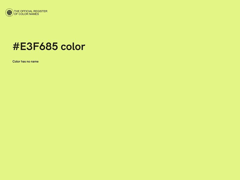 #E3F685 color image