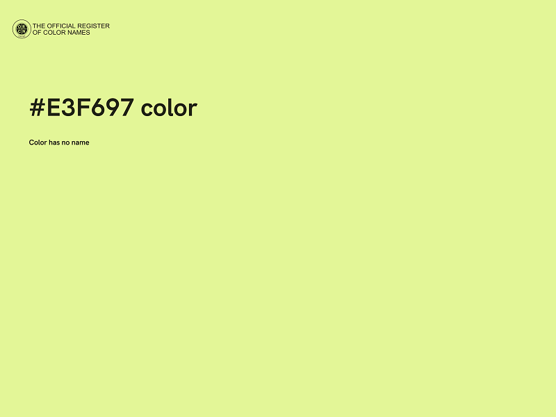 #E3F697 color image