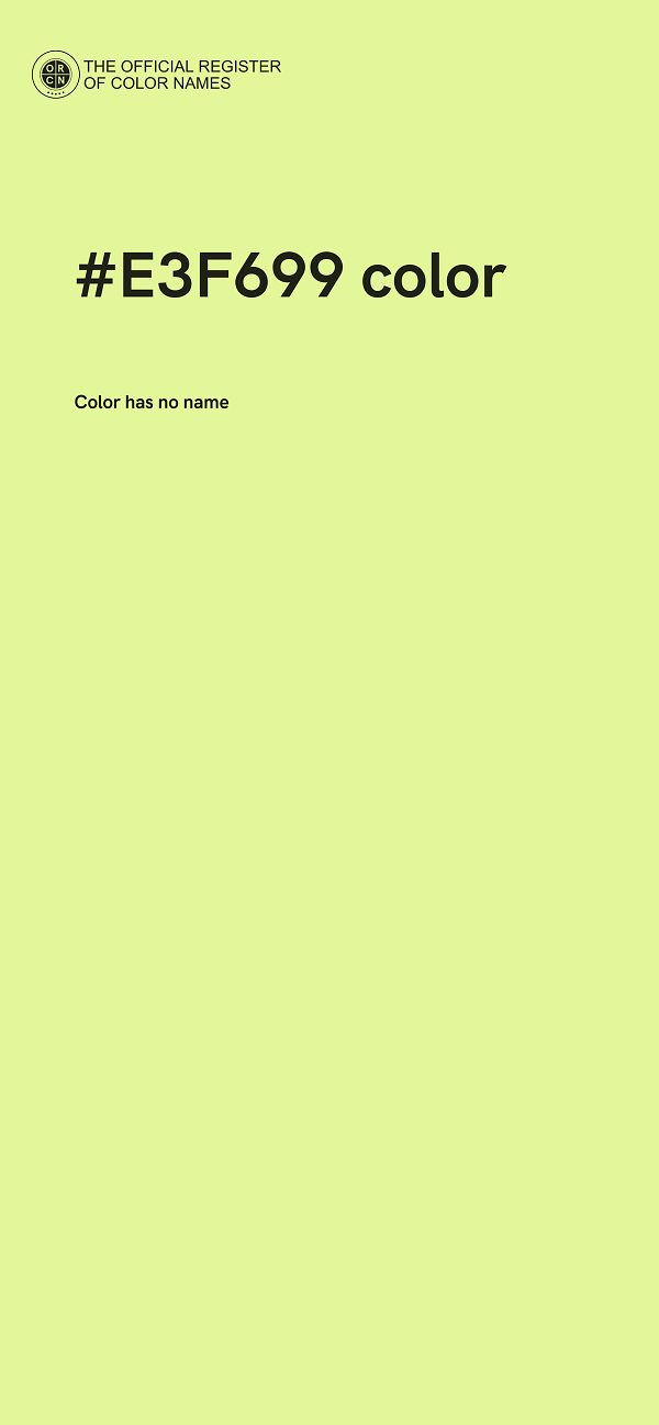 #E3F699 color image