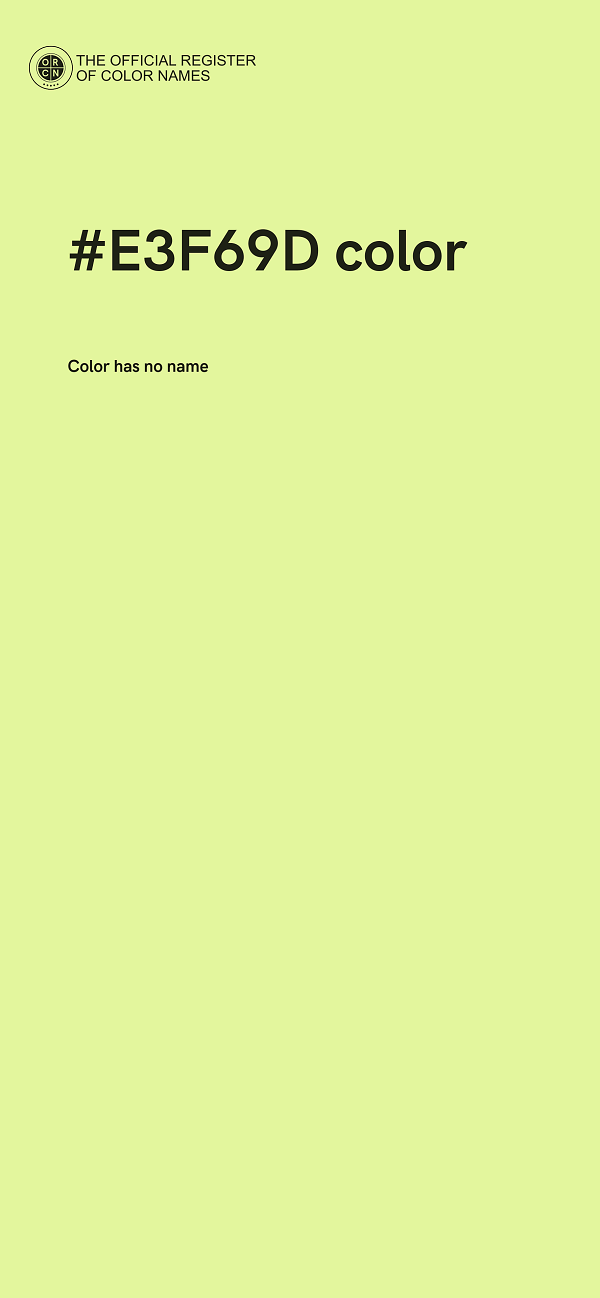 #E3F69D color image