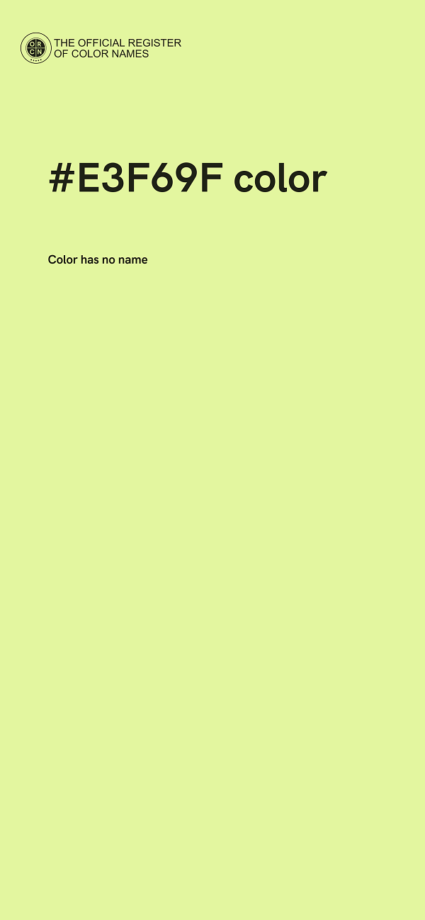 #E3F69F color image