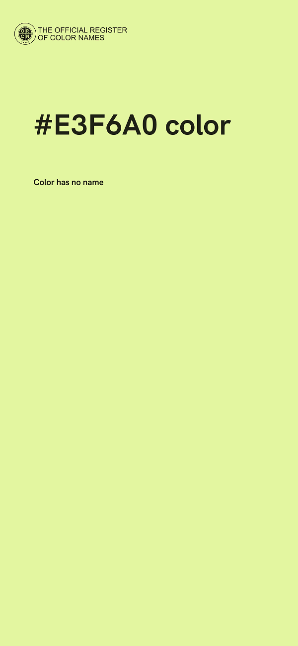 #E3F6A0 color image