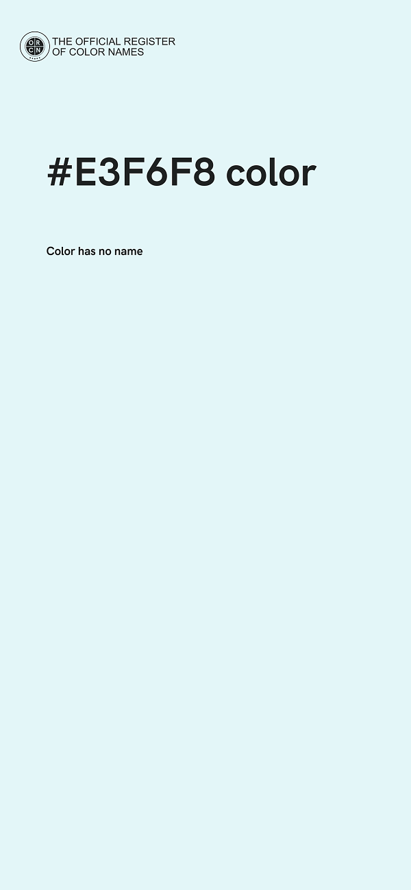 #E3F6F8 color image