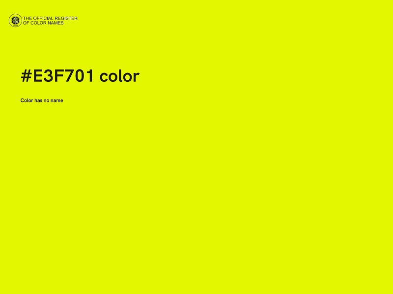 #E3F701 color image