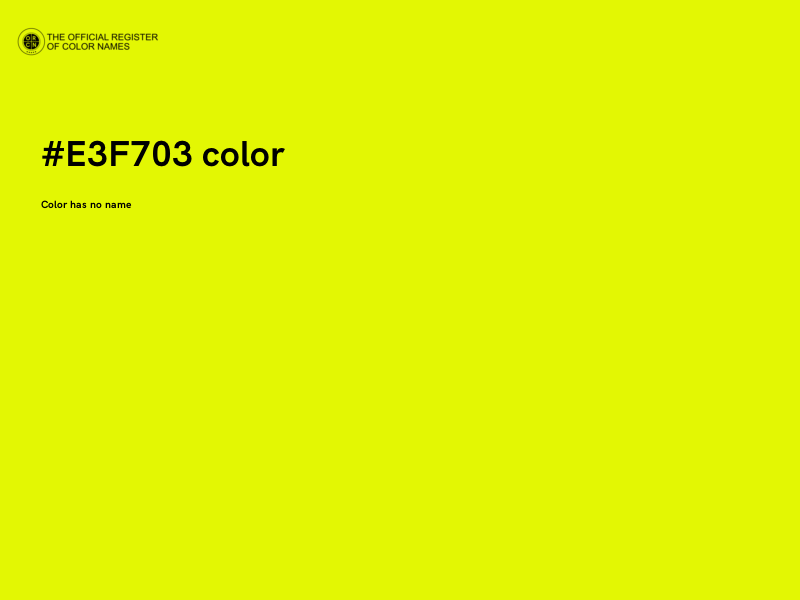 #E3F703 color image