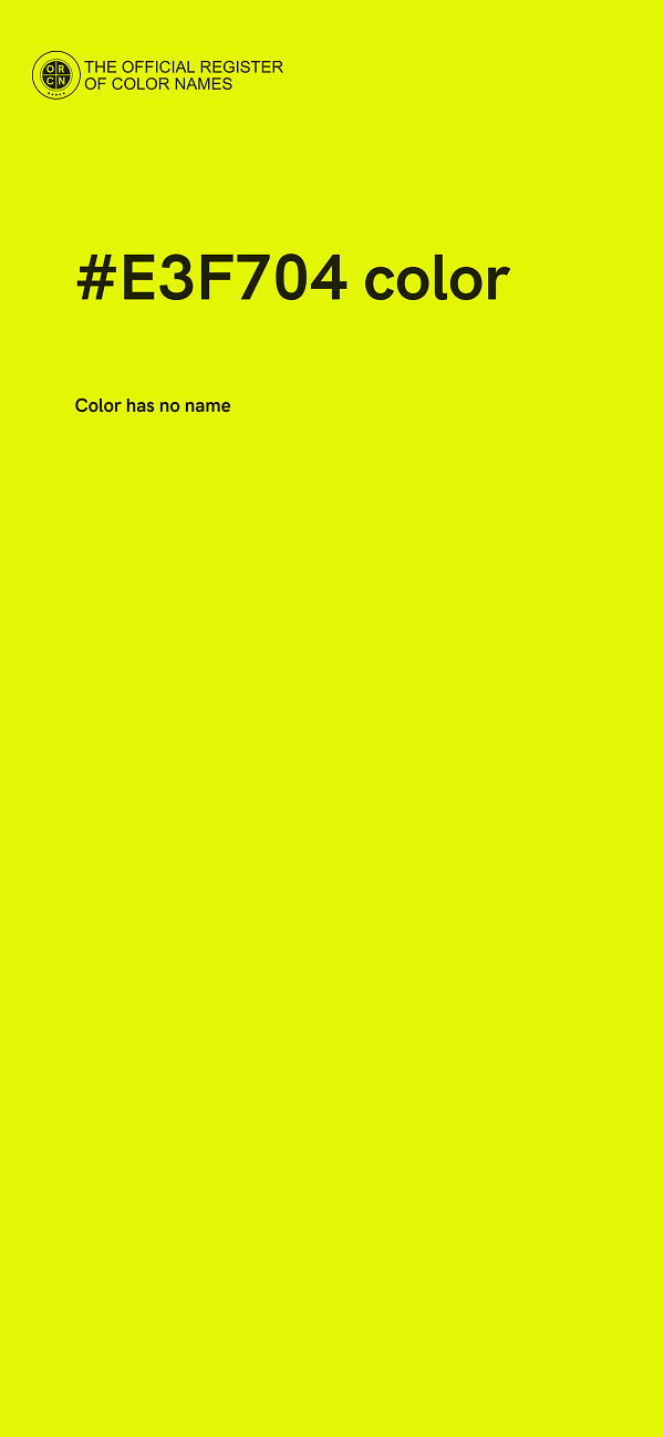 #E3F704 color image