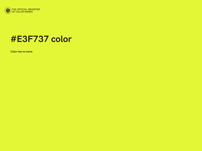 #E3F737 color image