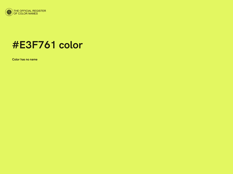 #E3F761 color image