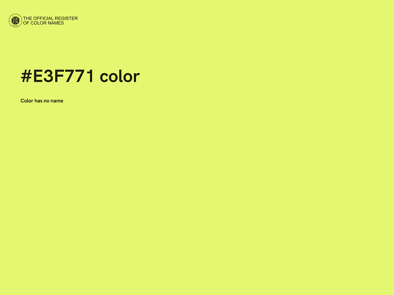 #E3F771 color image