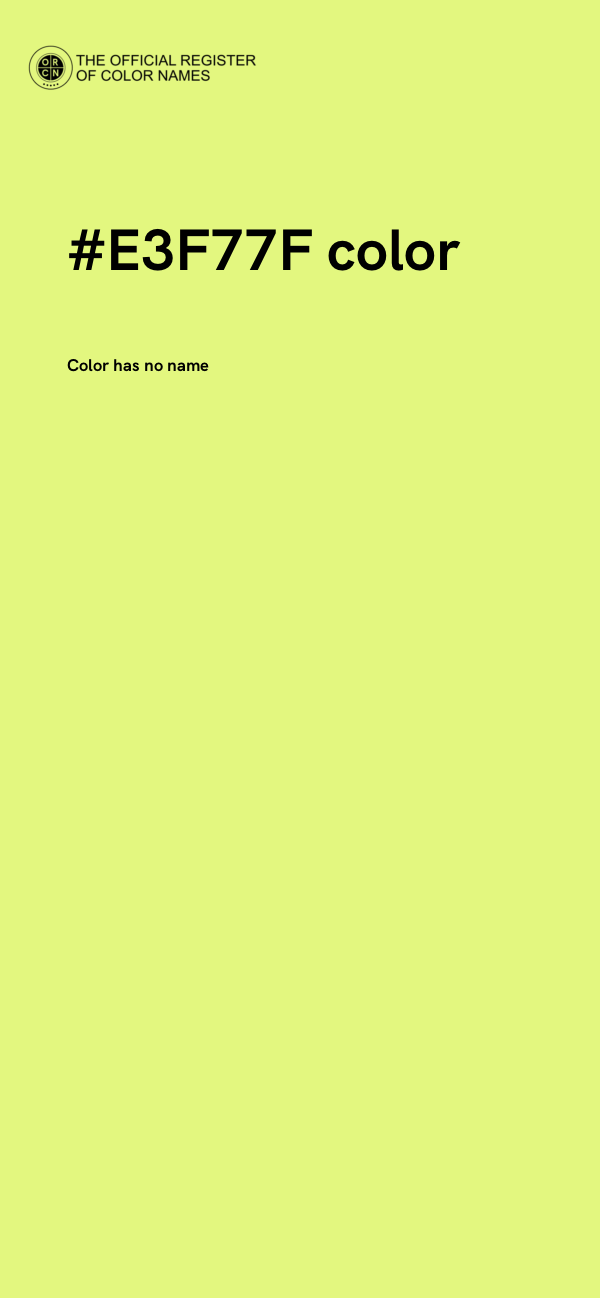 #E3F77F color image