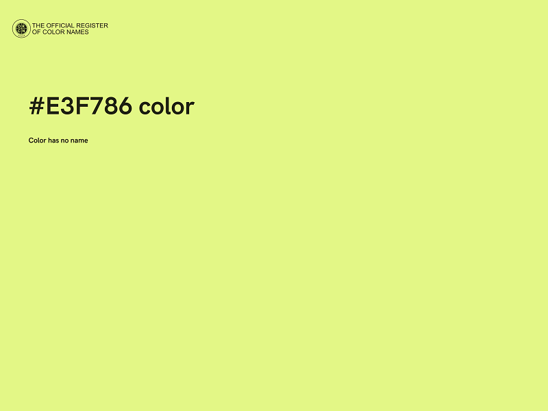 #E3F786 color image